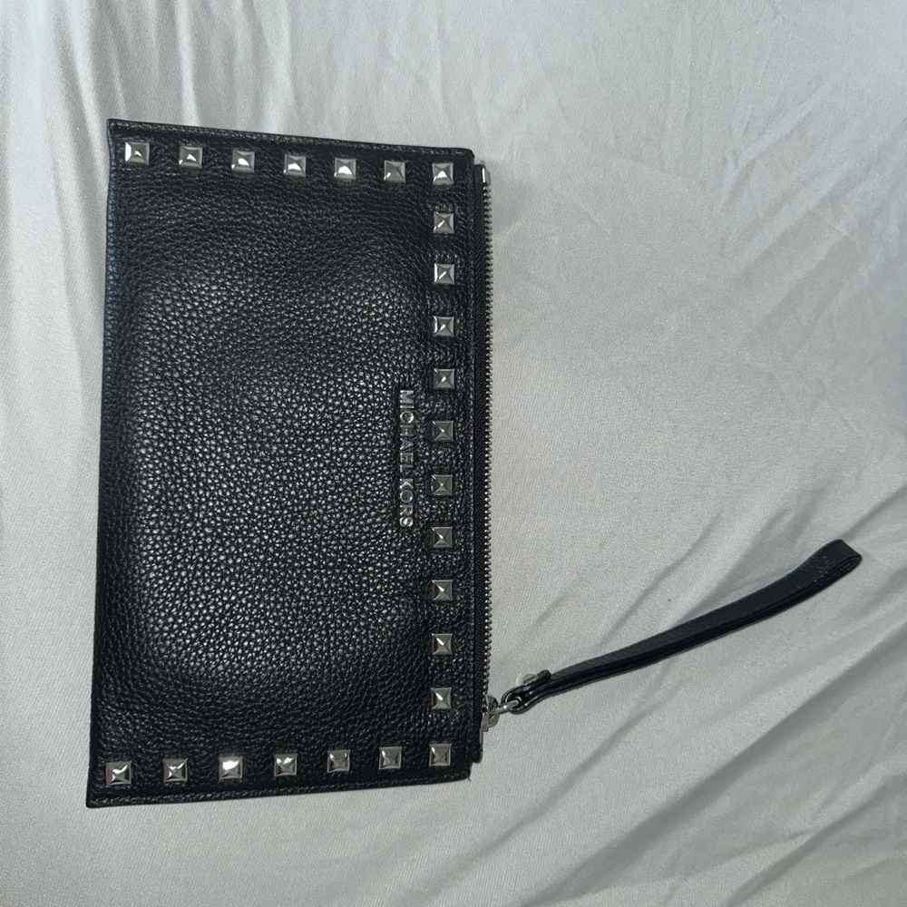 Michael Kors Black Logo Wristlet